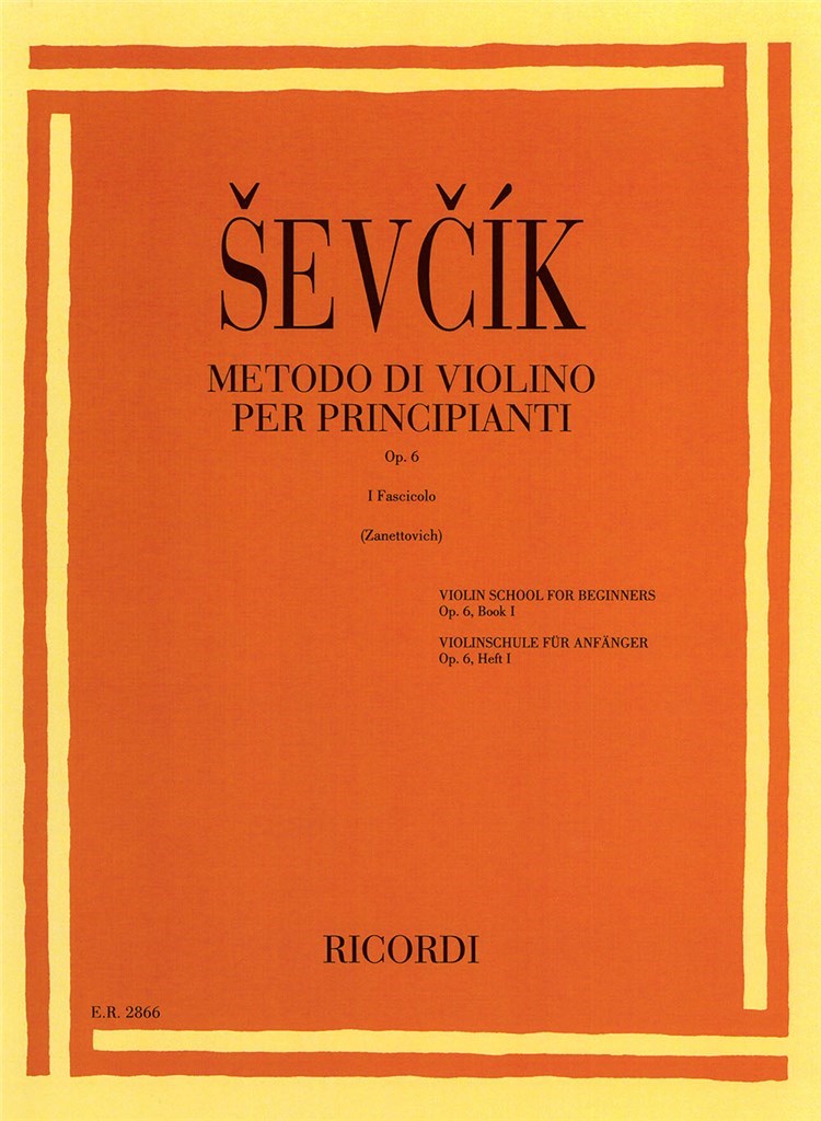 Metodo Di Violino Per Principianti Op. 6